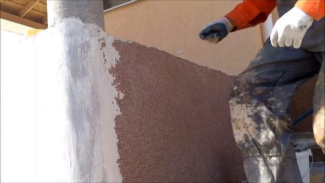 Нанесение мозаичной штукатурки смотреть онлайн