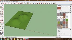 SketchUp . How to make the road on terrain without plugins