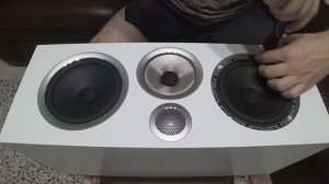 B&W HTM71 S2, Bowers & Wilkins the crossover, drivers loudspeaker deep unboxing.