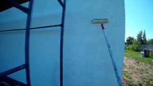 Дом в Деревне! Покрасил Дом в белый цвет!