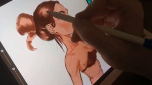Рисую на айпаде девушку ?[how to draw girl iPad/speedpaint] iPad | Procreate