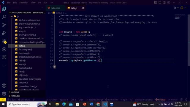 JavaScript Tutorial: Master the Date Object in JavaScript: Ultimate Date Methods in JavaScript