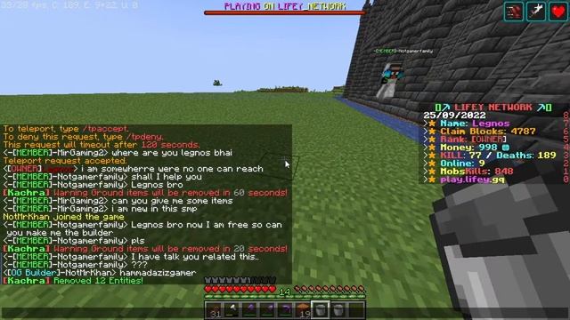 24/7 public sever LIFEY NETWORK JOIN NOW || MINECRAFT JAVA EDITION || LEGNOS IS LIVE смотреть онлайн