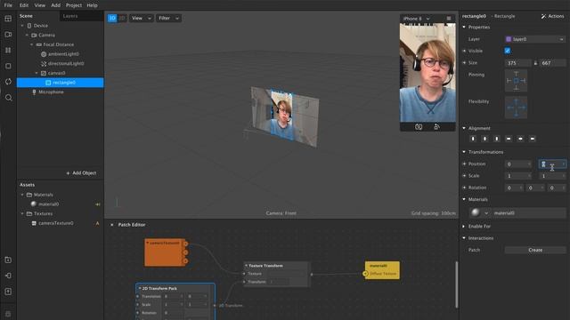 Using the Texture Transform patch - Spark AR tutorial смотреть онлайн