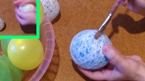 Шарики из ниток и клея ПВА своими руками Самоделкины