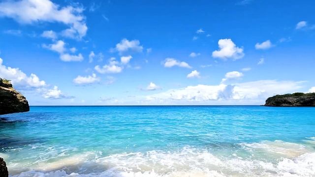 A Day in the Caribbean 3 Hours of Curaçao's BEST Beaches (4K Drone Video with Wave Sounds)_004 смотреть онлайн