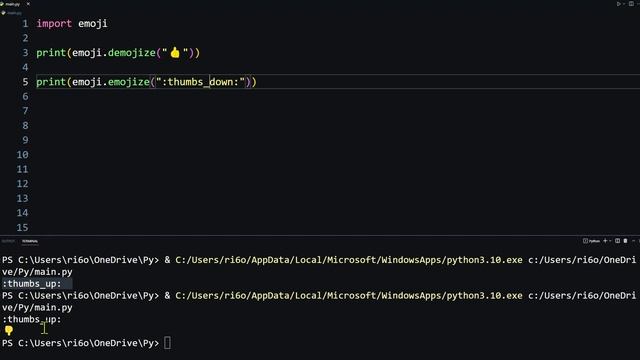 Emoji python print tutorial using modules and unicode???