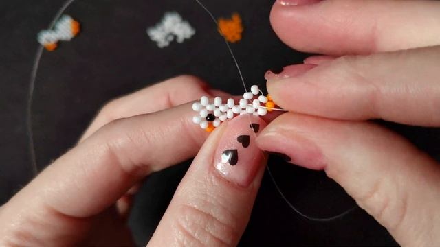 Фигурка маленький гусь из бисера в технике крестик смотреть онлайн