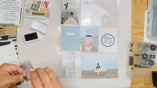 San Francisco Pocket Page Scrapbooking Process Using Juli Makes Things Summer Kit смотреть онлайн