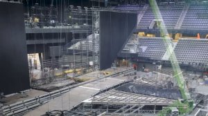 Timelapse: the construction of the Eurovision stage in Rotterdam Ahoy | Eurovision 2021