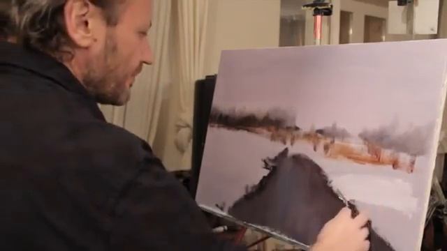 Мастер класс 26. Зимний пейзаж Ошибки начинающих художников смотреть онлайн