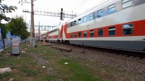 Электровоз ЭП2К-429 с двухэтажным поездом №137У Оренбург — Москва