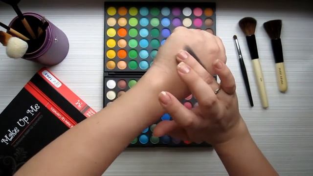 Палитра теней Make-Up For You 120 оттенков холодные оттенки № 02 смотреть онлайн