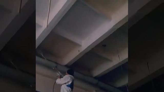 Механизированная покраска потолка акриловой краской по побелке смотреть онлайн