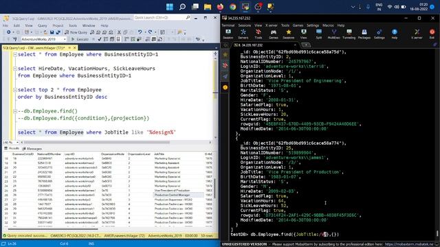 CRUD Operations In MongoDB With T-SQL Examples-Part 4 #mongodb #tsql #dba #mongodbtutorial