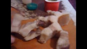 вареное сало со специями