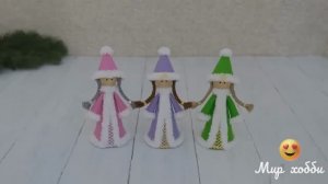 новогодние игрушки своими руками легко творчество игрушка