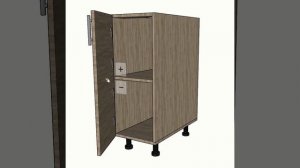 Динамический компонент кухонного шкафа для проектирования корпусной мебели в программе SketchUp