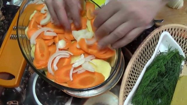 Картофельная запеканка с рыбой . смотреть онлайн