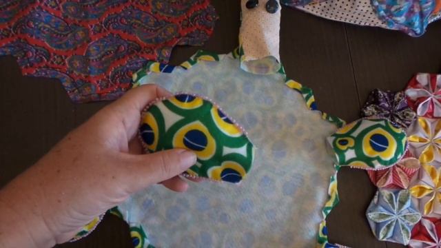 Сумка-черепаха, ручная строчка, пэчворк смотреть онлайн