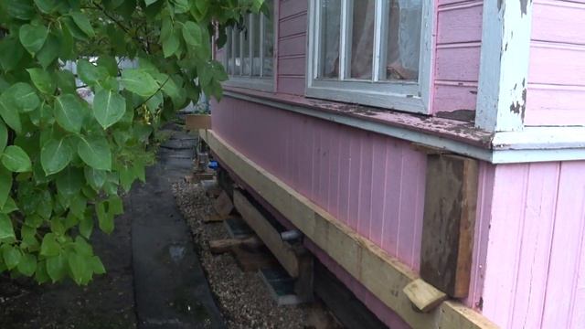 Дачный домик, подъем, замена угла. смотреть онлайн