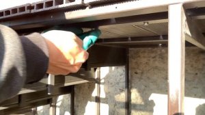 Монтаж лестницы Оптима 8 ступеней полностью зашитая с поручнем ДПК.