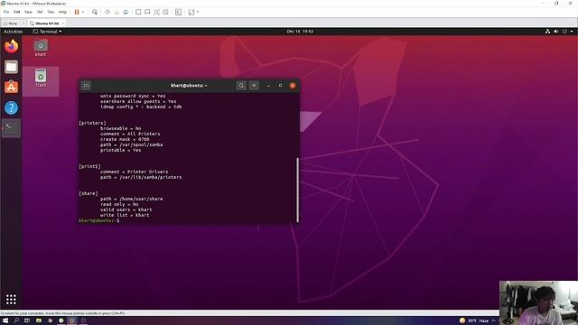 Creating File Server on Ubuntu Desktop using Samba смотреть онлайн
