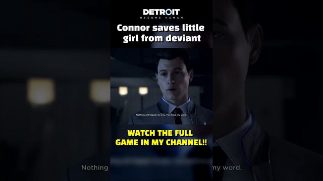 Android Connor saves little girl from deviant | Detroit: Become Human #detroitbecomehuman #gaming