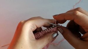 Польская резинка спицами. Граненая резинка