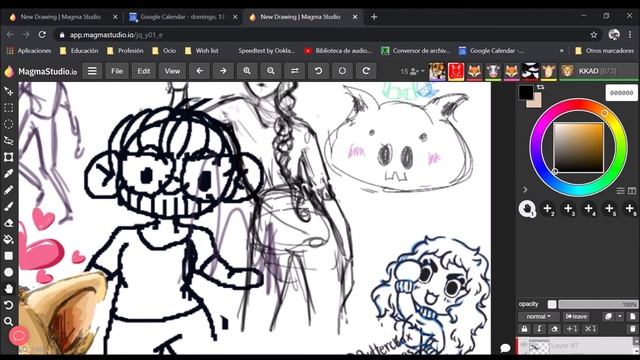 Collab coloring page. смотреть онлайн