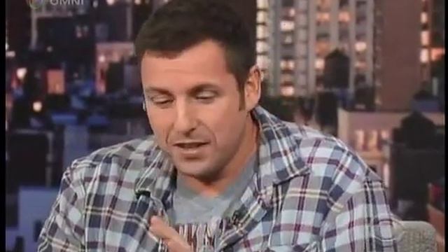 Adam Sandler on David Letterman [November 2011] смотреть онлайн