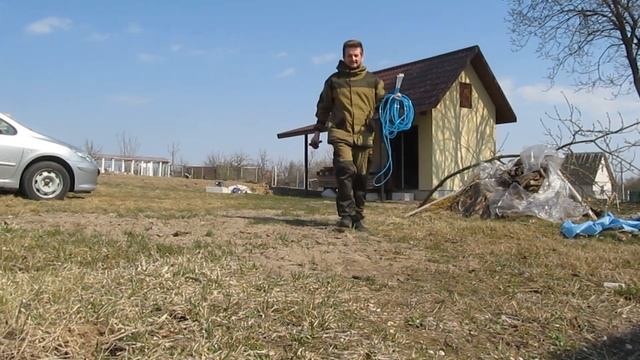 Строительство беседки 3х4. Часть 1: Разметка участка. смотреть онлайн