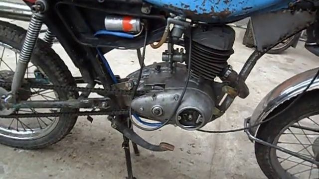 мопед,дырчик из дельты с двигателем к125, из хлама смотреть онлайн