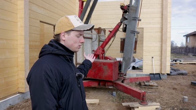 БОЛЬШОЙ одноэтажный дом из клееного бруса | 32*14 на УШП в Петергофе | Андрей Шанс VLOG #68 смотреть онлайн