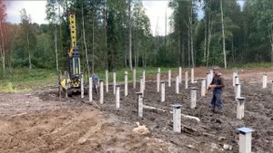 Фундамент на железобетонных сваях / ЖБ Сваи / Санкт-Петербург и Ленинградская область