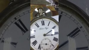 Карманные часы. Конец 19 века. Серебро. Павел Буре. Телефон