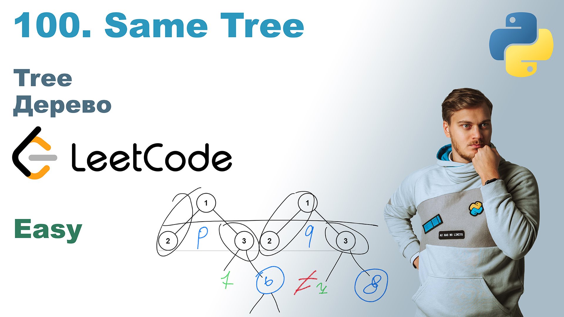 Same Tree | Решение на Python | LeetCode 100