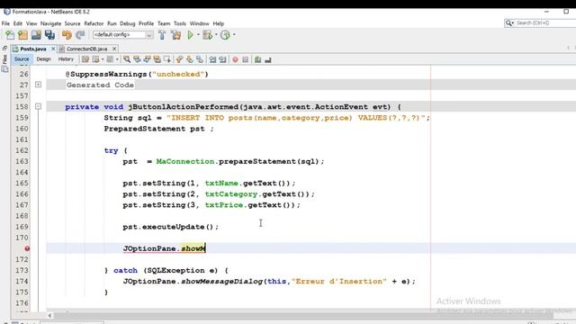Formation Java avec SQL Server / MySQL en 2022 #07. Enregistrement en Java (Bouton Enregistrer) смотреть онлайн