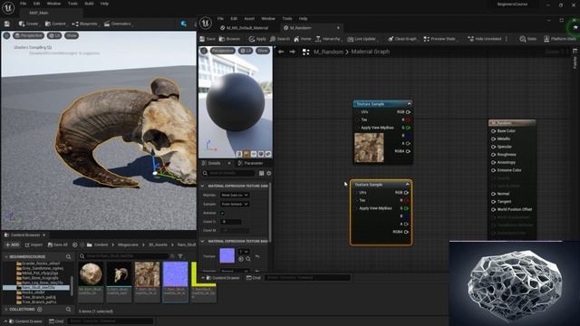 19 Создание первого материла в Unreal Engine (The Material Graph)