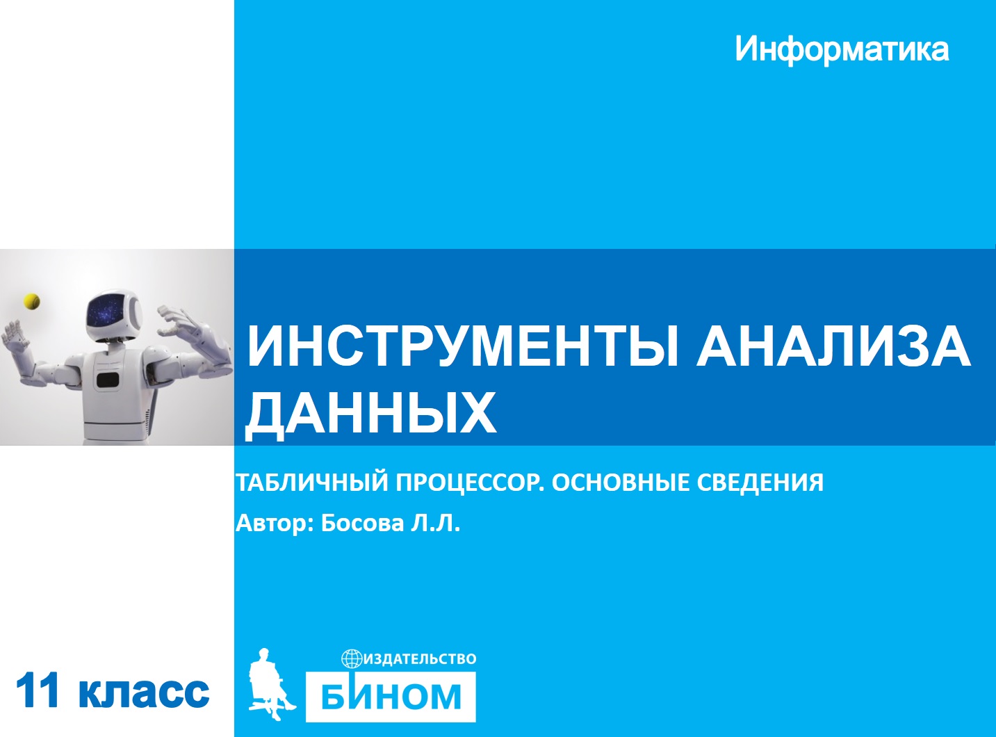 Инструменты анализа данных. 11 класс