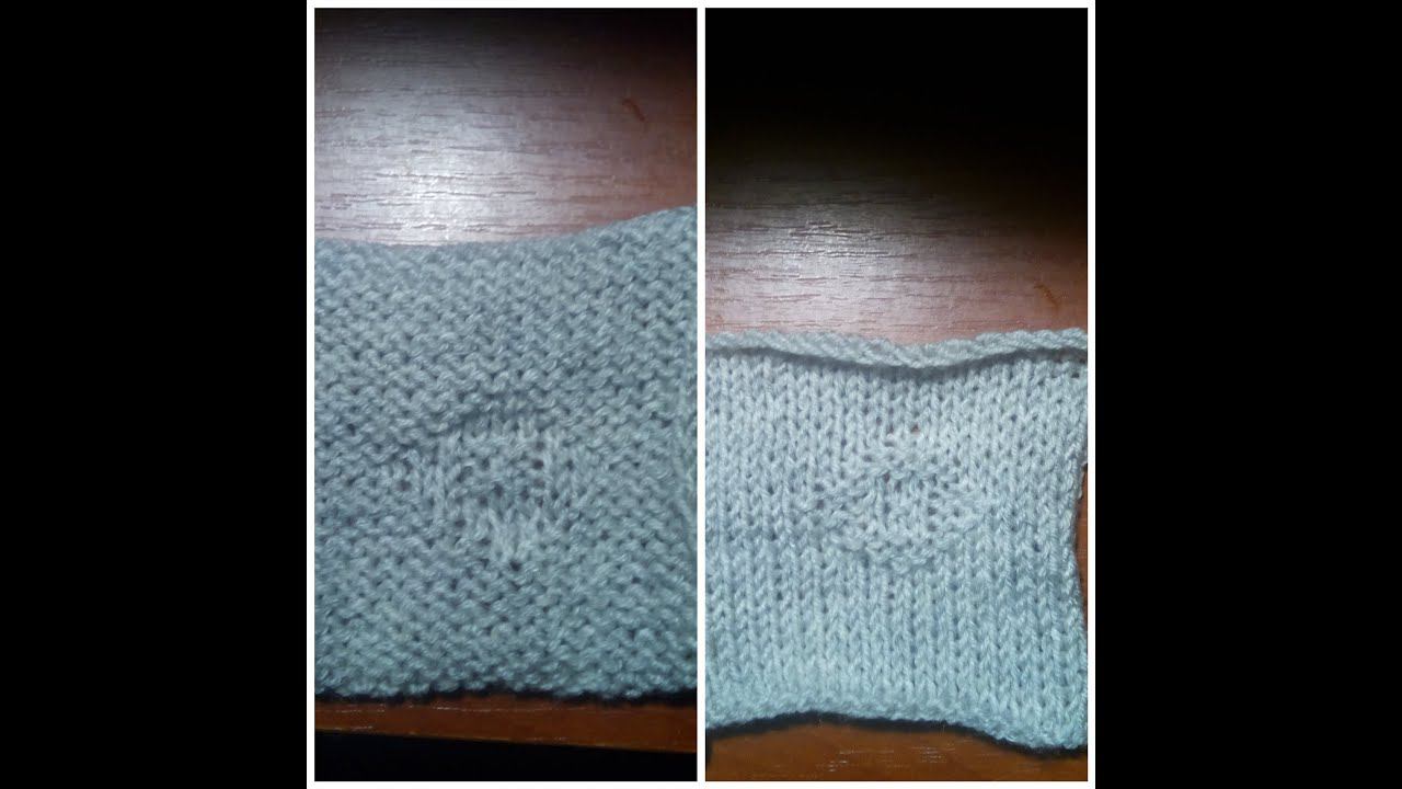 Теневой узор на вязальной машине. смотреть онлайн