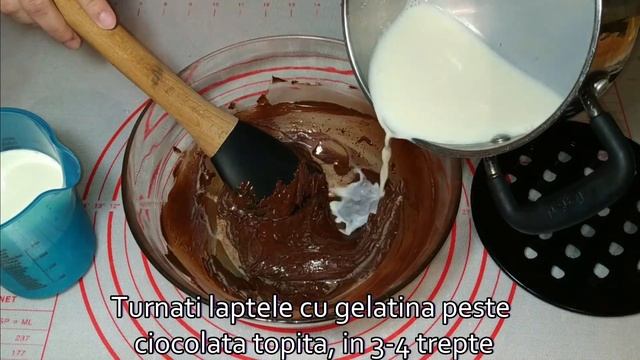 Crema cu ciocolata, pentru  prăjituri si torturi / NAMELAKA- crema ganaj inversata
