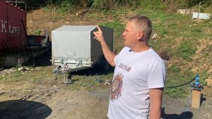 Баня землянка из морского контейнера