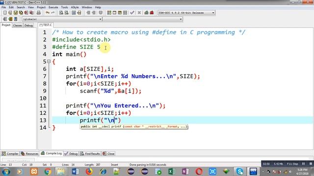 How to create macro using #define pre processor in c programming | by Sanjay Gupta