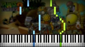 Plants vs Zombies 2 (PvZ 2) - Ancient Egypt Theme Piano Tutorial Sheet Music + midi Synthesia Cover