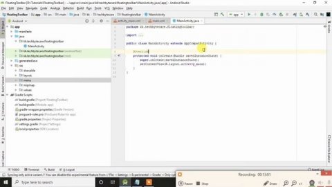 Android Development Tutorial : Floating Toolbar