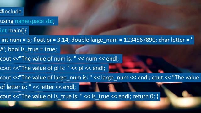 Data Types in C++.