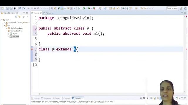 Abstraction in java| OOP in java| abstract class and abstract method in java| placement java course