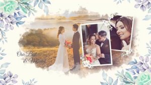 Слайд-шоу на свадьбу Wedding Slideshow Blue Flowers