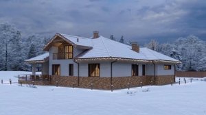 МАРИНИ. Проект одноэтажного дома с мансардой